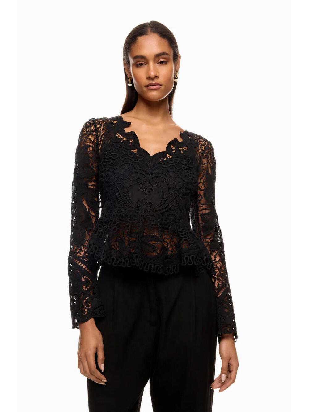 Sea New York Gianna Lace Top Size 6